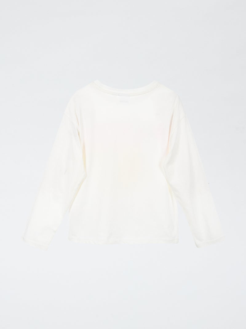 T-shirt met 'Pikachu'-print wit - Kiabi