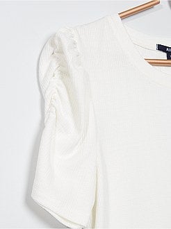T-shirt met pofmouwen - Kiabi