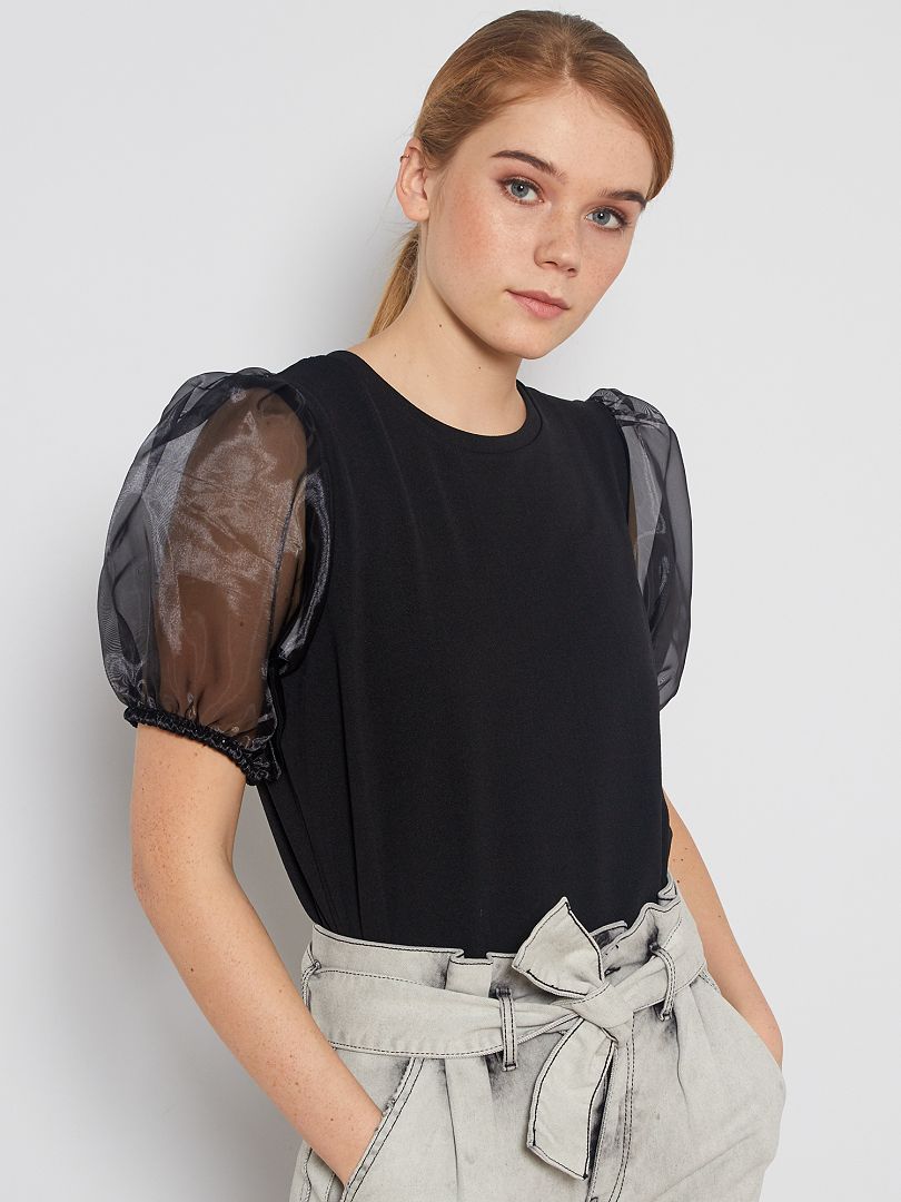 Top met best sale organza mouwen