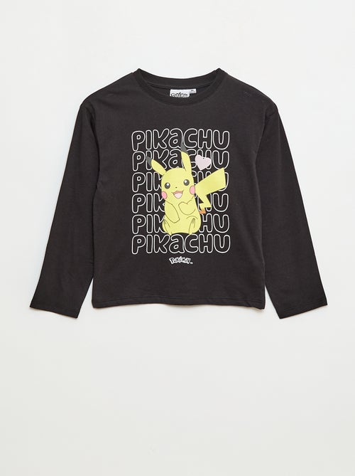 T-shirt met 'Pokémon' 'Pikachu' print, effen - Kiabi