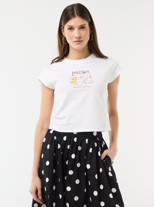 T-shirt met 'Pokémon'-print en korte mouwen - Kiabi