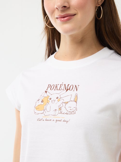 T-shirt met 'Pokémon'-print en korte mouwen - Kiabi