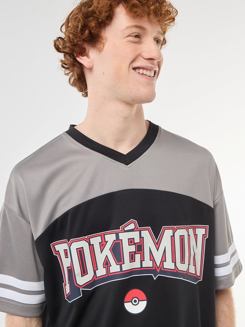 T-shirt met 'Pokémon'-print en V-hals - Kiabi