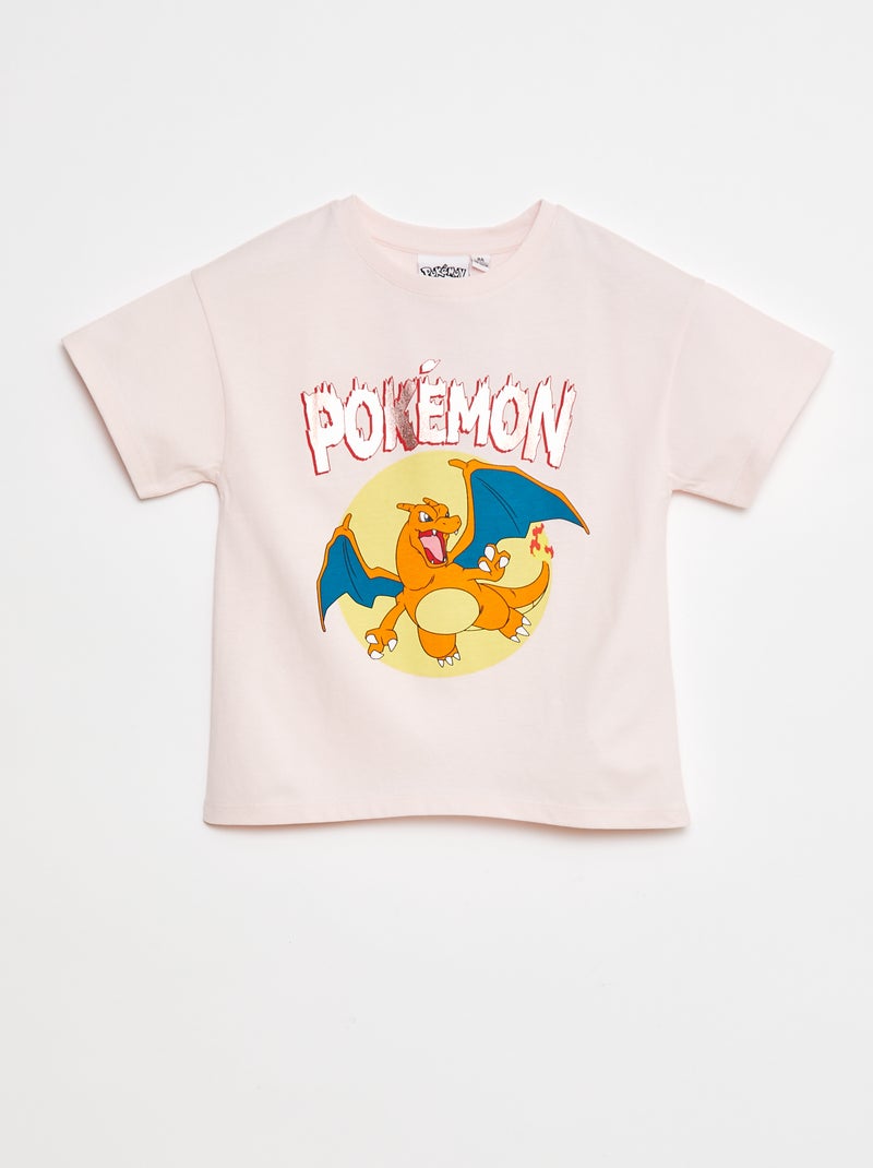 T-shirt met 'Pokémon'-print ROSE - Kiabi