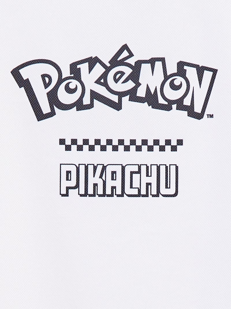 T-shirt met 'Pokémon'-print wit - Kiabi