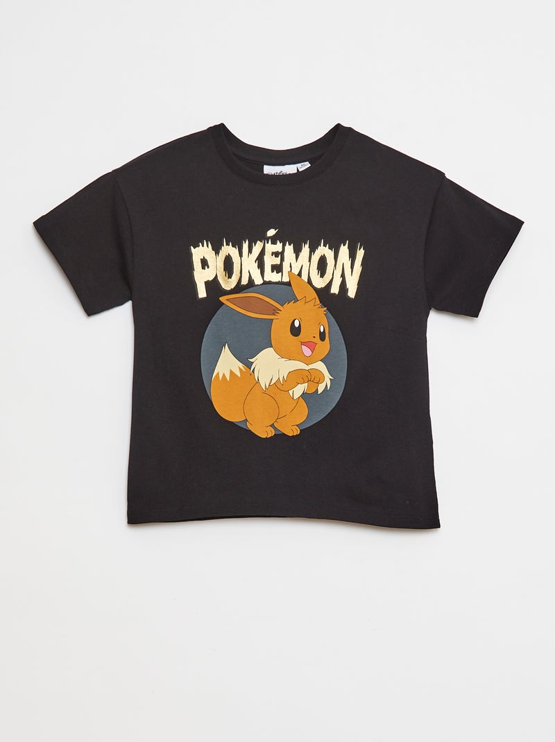 T-shirt met 'Pokémon'-print zwart - Kiabi