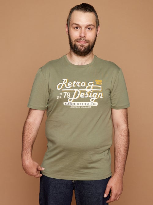 T-shirt met print - collectie gemakkelijk aan te trekken - Kiabi