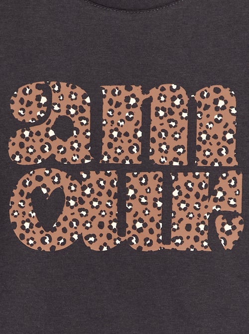 T-shirt met print - gemakkelijk aan te trekken collectie - Kiabi