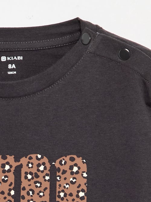 T-shirt met print - gemakkelijk aan te trekken collectie - Kiabi