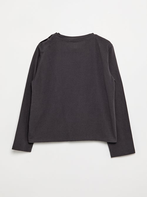 T-shirt met print - gemakkelijk aan te trekken collectie - Kiabi