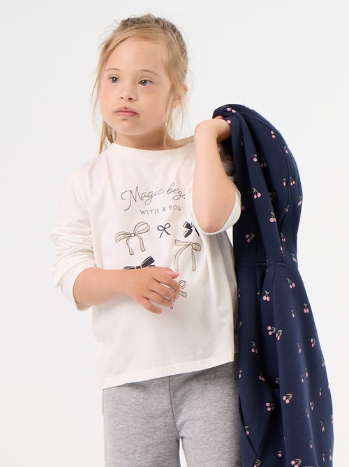 T-shirt met print - gemakkelijk aan te trekken collectie - Kiabi