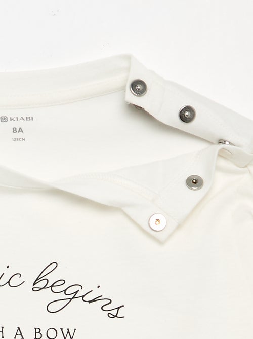 T-shirt met print - gemakkelijk aan te trekken collectie - Kiabi