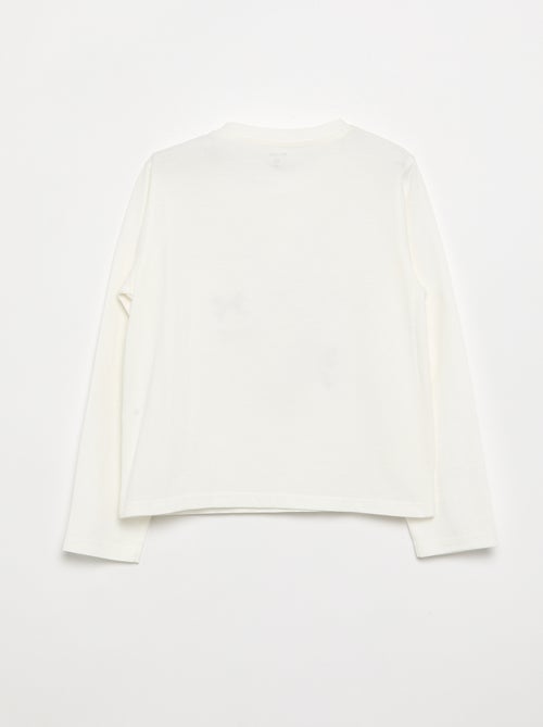 T-shirt met print - gemakkelijk aan te trekken collectie - Kiabi