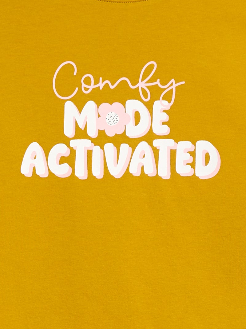 T-shirt met print - Grafik Edition Geel - Kiabi