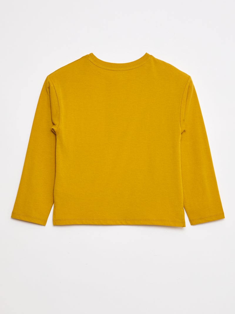 T-shirt met print - Grafik Edition Geel - Kiabi