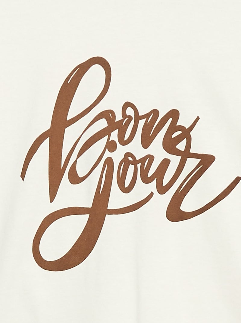 T-shirt met print - So Easy Wit - Kiabi