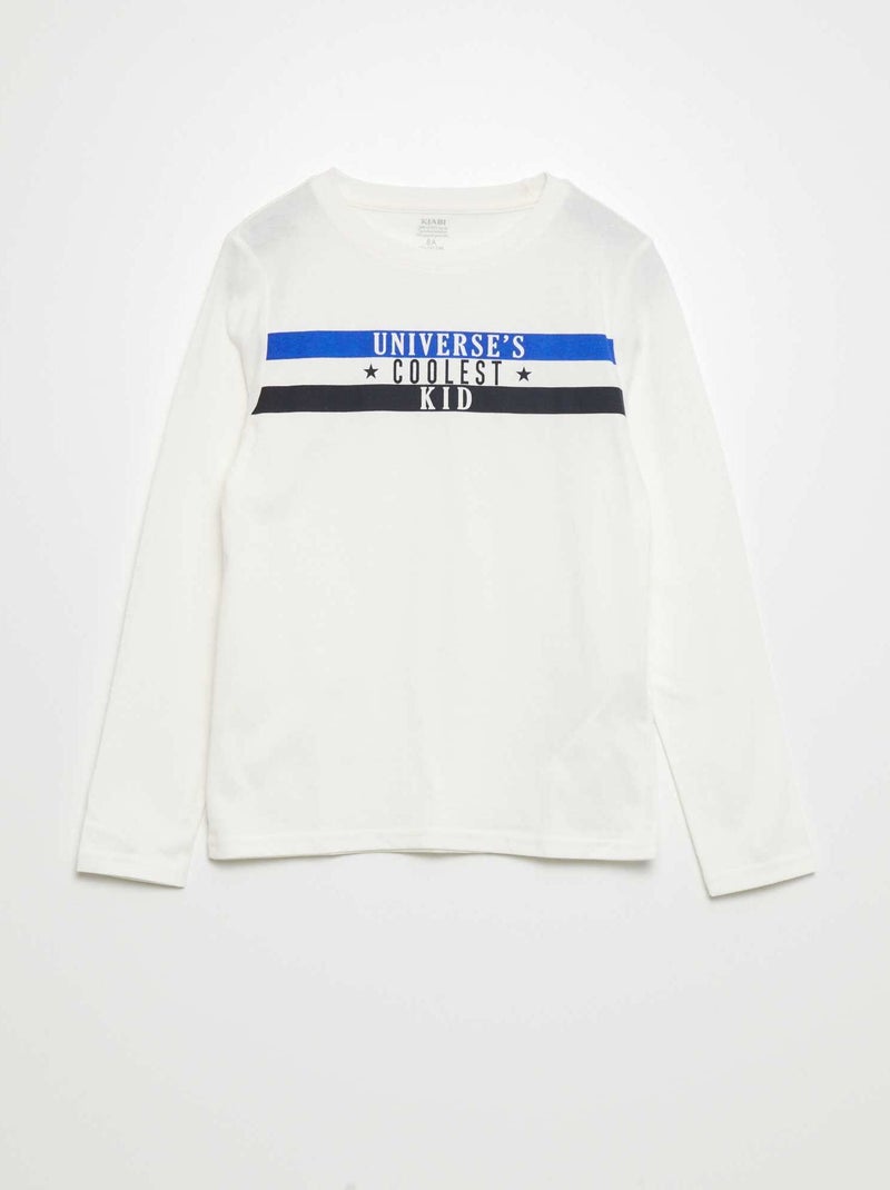 T-shirt met print BIEGE - Kiabi