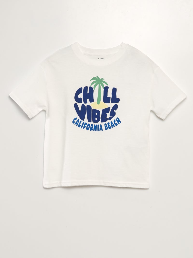 T-shirt met print BIEGE - Kiabi