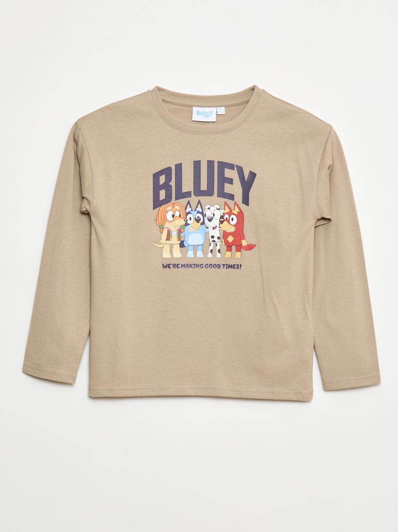 T-shirt met print 'Bluey' Biege - Kiabi
