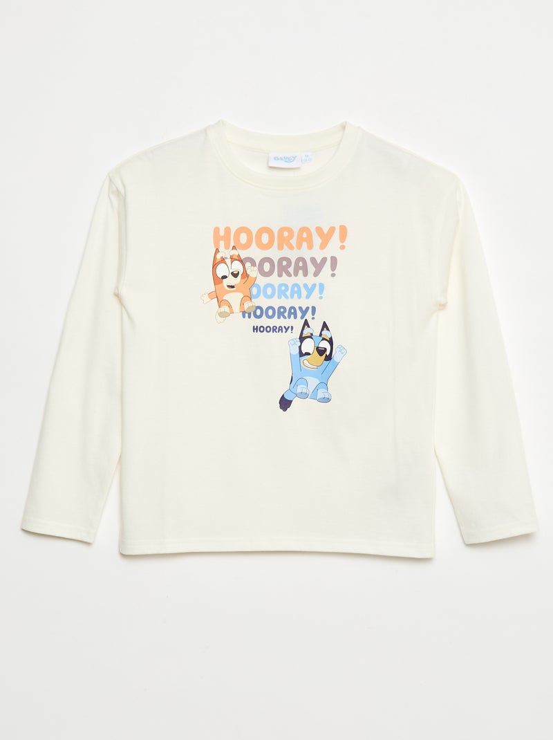 T-shirt met print 'Bluey' Wit - Kiabi
