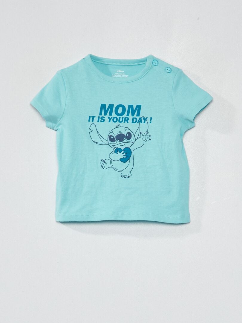 T-shirt met print 'Disney' BLAUW - Kiabi