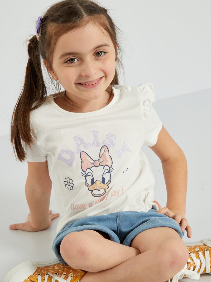 T-shirt met print 'Disney' ORANJE - Kiabi