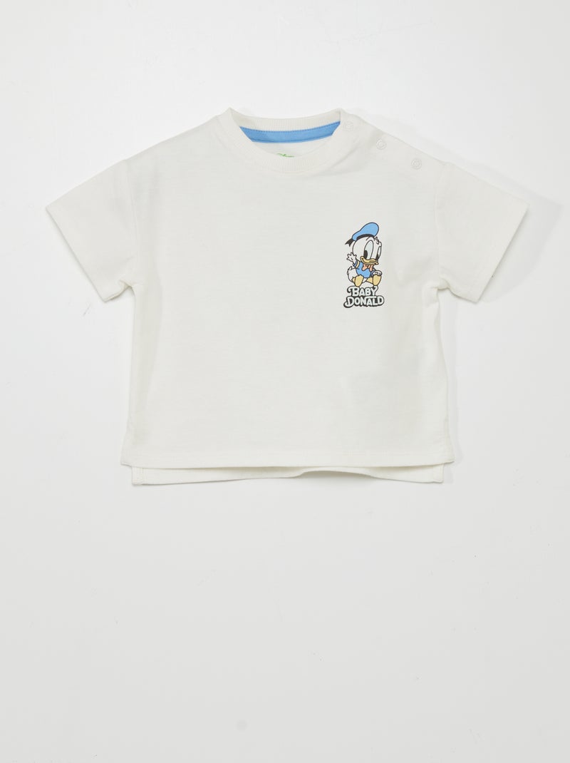 T-shirt met print 'Donald' WIT - Kiabi
