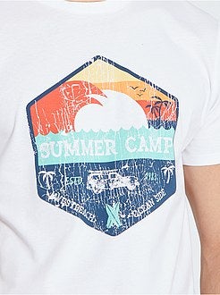 T-shirt met print 'Ecodesign' +1m90 - Kiabi