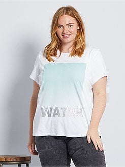 T-shirt met print 'Ecodesign' - Kiabi