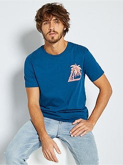 Herenmode maat S-XXL - T-shirt met print 'Ecodesign' - Kiabi