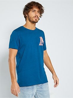 Herenmode maat S-XXL - T-shirt met print 'Ecodesign' - Kiabi