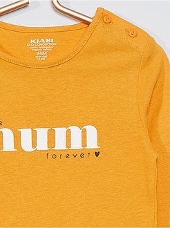 T-shirt met print 'Ecodesign' - Kiabi