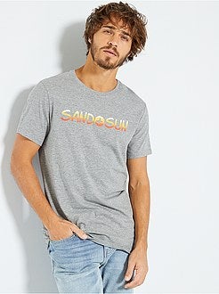 Herenmode maat S-XXL - T-shirt met print 'Ecodesign' - Kiabi