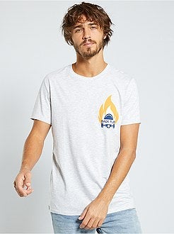 Herenmode maat S-XXL - T-shirt met print 'Ecodesign' - Kiabi