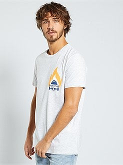 Herenmode maat S-XXL - T-shirt met print 'Ecodesign' - Kiabi