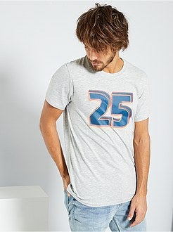 Herenmode maat S-XXL - T-shirt met print 'Ecodesign' - Kiabi