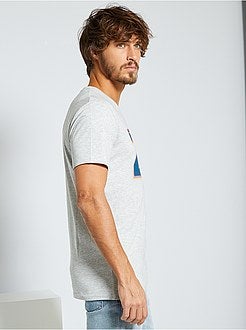 Herenmode maat S-XXL - T-shirt met print 'Ecodesign' - Kiabi