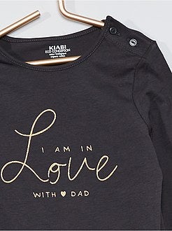 T-shirt met print 'Ecodesign' - Kiabi