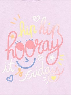 T-shirt met print 'Ecodesign' - Kiabi