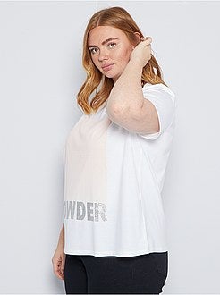 T-shirt met print 'Ecodesign' - Kiabi