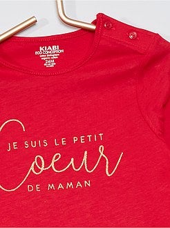 T-shirt met print 'Ecodesign' - Kiabi