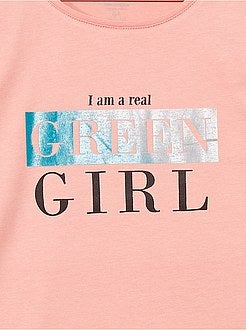 T-shirt met print 'Ecodesign' - Kiabi