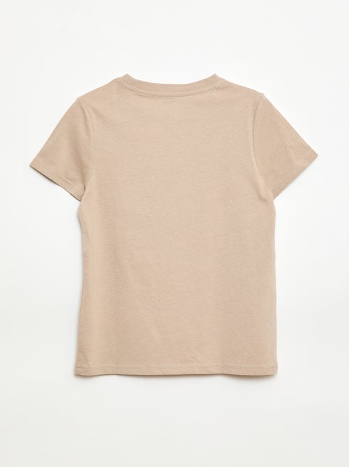 T-shirt met print en boodschap - Kiabi