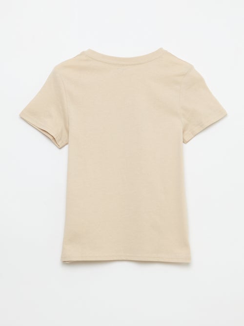 T-shirt met print en boodschap - Kiabi