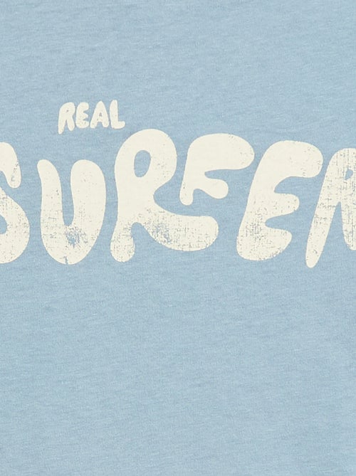 T-shirt met print en boodschap - Kiabi