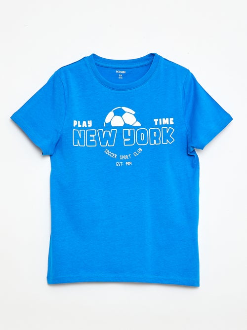 T-shirt met print en boodschap - Kiabi