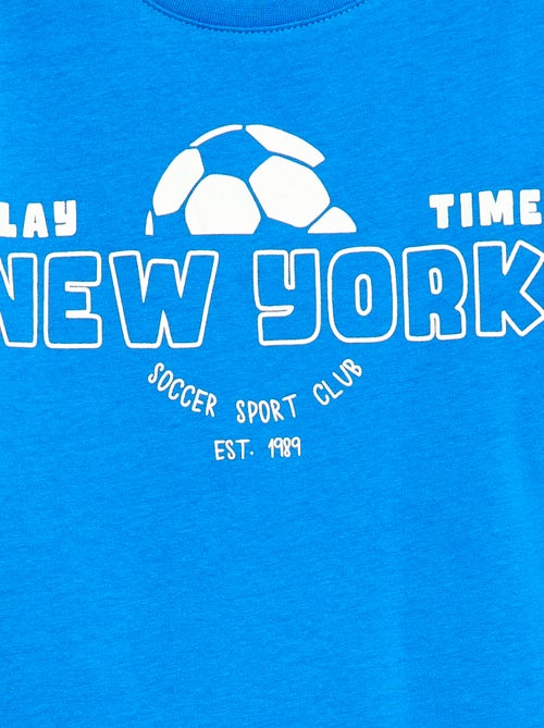 T-shirt met print en boodschap - Kiabi