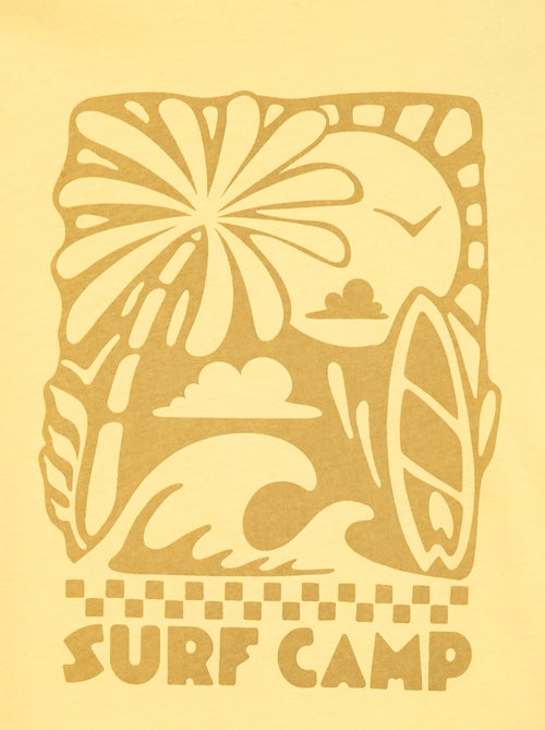 T-shirt met print en boodschap - Kiabi