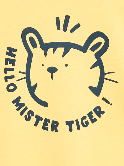 T-shirt met print en boodschap - Kiabi