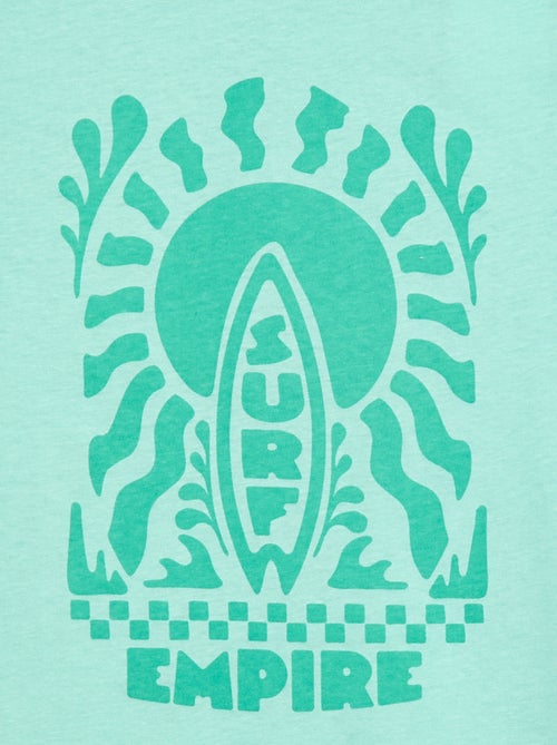 T-shirt met print en boodschap - Kiabi